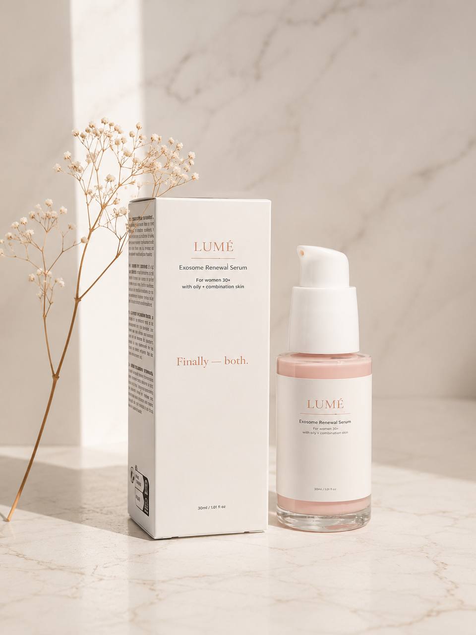 LUMÉ Exosome Renewal Serum For Women 30+  Oily + Combination Skin