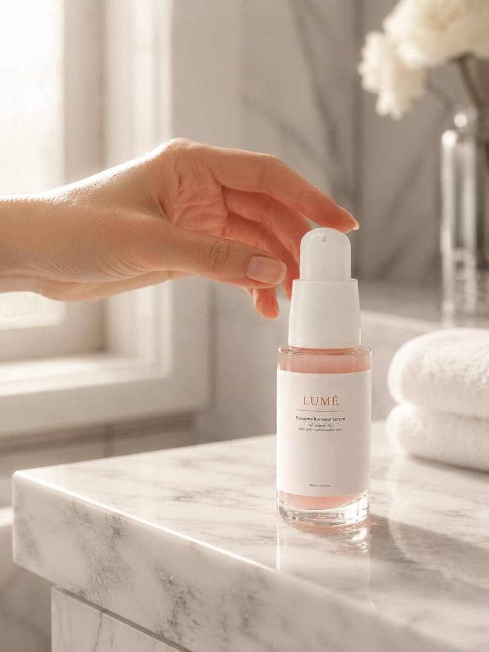 LUMÉ Exosome Renewal Serum For Women 30+  Oily + Combination Skin